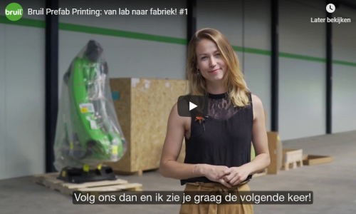 Bruil Prefab Printing: Van lab naar Fabriek! 